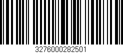 Código de barras (EAN, GTIN, SKU, ISBN): '3276000282501'