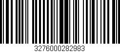Código de barras (EAN, GTIN, SKU, ISBN): '3276000282983'