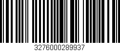 Código de barras (EAN, GTIN, SKU, ISBN): '3276000289937'