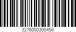 Código de barras (EAN, GTIN, SKU, ISBN): '3276000300458'