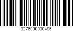 Código de barras (EAN, GTIN, SKU, ISBN): '3276000300496'
