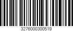 Código de barras (EAN, GTIN, SKU, ISBN): '3276000300519'