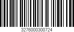 Código de barras (EAN, GTIN, SKU, ISBN): '3276000300724'