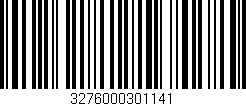 Código de barras (EAN, GTIN, SKU, ISBN): '3276000301141'