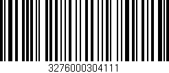 Código de barras (EAN, GTIN, SKU, ISBN): '3276000304111'
