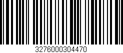 Código de barras (EAN, GTIN, SKU, ISBN): '3276000304470'