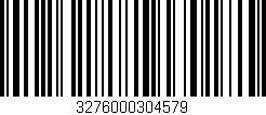 Código de barras (EAN, GTIN, SKU, ISBN): '3276000304579'
