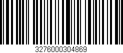 Código de barras (EAN, GTIN, SKU, ISBN): '3276000304869'