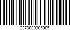 Código de barras (EAN, GTIN, SKU, ISBN): '3276000305385'
