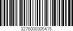 Código de barras (EAN, GTIN, SKU, ISBN): '3276000305415'