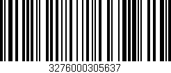 Código de barras (EAN, GTIN, SKU, ISBN): '3276000305637'