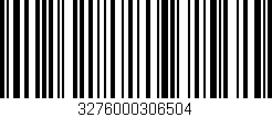 Código de barras (EAN, GTIN, SKU, ISBN): '3276000306504'