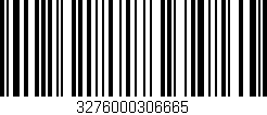Código de barras (EAN, GTIN, SKU, ISBN): '3276000306665'