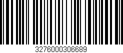 Código de barras (EAN, GTIN, SKU, ISBN): '3276000306689'