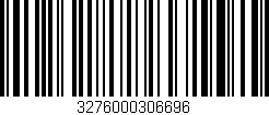 Código de barras (EAN, GTIN, SKU, ISBN): '3276000306696'