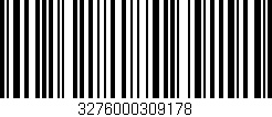 Código de barras (EAN, GTIN, SKU, ISBN): '3276000309178'