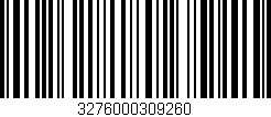 Código de barras (EAN, GTIN, SKU, ISBN): '3276000309260'