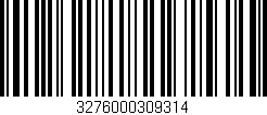 Código de barras (EAN, GTIN, SKU, ISBN): '3276000309314'