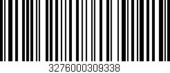 Código de barras (EAN, GTIN, SKU, ISBN): '3276000309338'