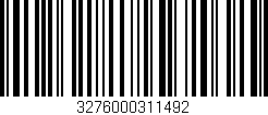 Código de barras (EAN, GTIN, SKU, ISBN): '3276000311492'