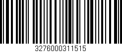Código de barras (EAN, GTIN, SKU, ISBN): '3276000311515'
