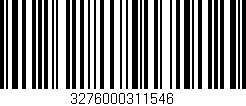 Código de barras (EAN, GTIN, SKU, ISBN): '3276000311546'