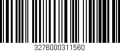 Código de barras (EAN, GTIN, SKU, ISBN): '3276000311560'