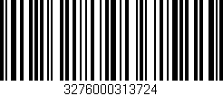 Código de barras (EAN, GTIN, SKU, ISBN): '3276000313724'