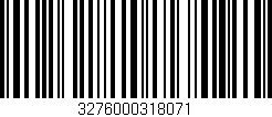 Código de barras (EAN, GTIN, SKU, ISBN): '3276000318071'