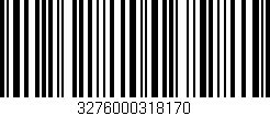Código de barras (EAN, GTIN, SKU, ISBN): '3276000318170'