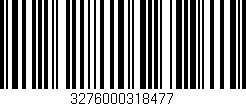 Código de barras (EAN, GTIN, SKU, ISBN): '3276000318477'