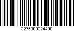 Código de barras (EAN, GTIN, SKU, ISBN): '3276000324430'