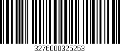 Código de barras (EAN, GTIN, SKU, ISBN): '3276000325253'