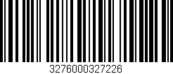 Código de barras (EAN, GTIN, SKU, ISBN): '3276000327226'