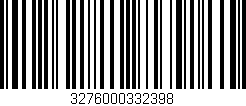 Código de barras (EAN, GTIN, SKU, ISBN): '3276000332398'