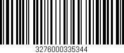 Código de barras (EAN, GTIN, SKU, ISBN): '3276000335344'