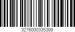 Código de barras (EAN, GTIN, SKU, ISBN): '3276000335399'