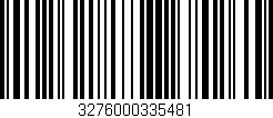 Código de barras (EAN, GTIN, SKU, ISBN): '3276000335481'