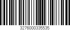 Código de barras (EAN, GTIN, SKU, ISBN): '3276000335535'