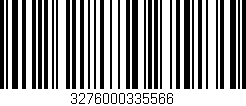 Código de barras (EAN, GTIN, SKU, ISBN): '3276000335566'