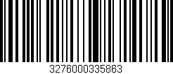 Código de barras (EAN, GTIN, SKU, ISBN): '3276000335863'