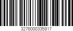 Código de barras (EAN, GTIN, SKU, ISBN): '3276000335917'