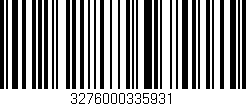 Código de barras (EAN, GTIN, SKU, ISBN): '3276000335931'