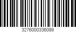 Código de barras (EAN, GTIN, SKU, ISBN): '3276000336099'