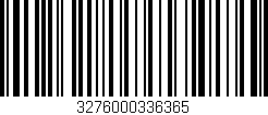 Código de barras (EAN, GTIN, SKU, ISBN): '3276000336365'