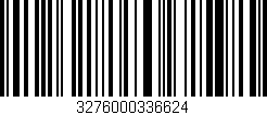 Código de barras (EAN, GTIN, SKU, ISBN): '3276000336624'