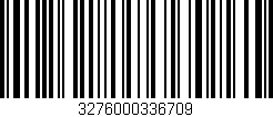 Código de barras (EAN, GTIN, SKU, ISBN): '3276000336709'