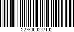 Código de barras (EAN, GTIN, SKU, ISBN): '3276000337102'