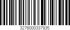 Código de barras (EAN, GTIN, SKU, ISBN): '3276000337935'