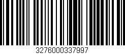 Código de barras (EAN, GTIN, SKU, ISBN): '3276000337997'